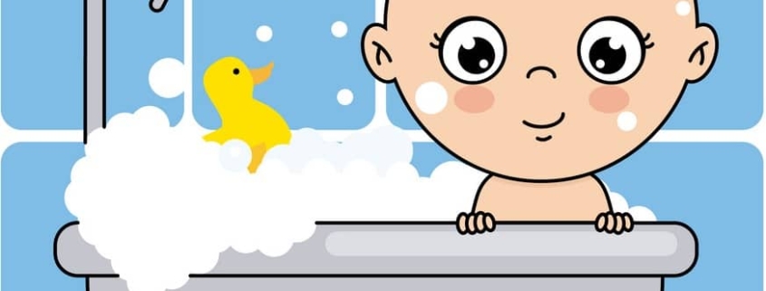 روش حمام کردن نوزاد