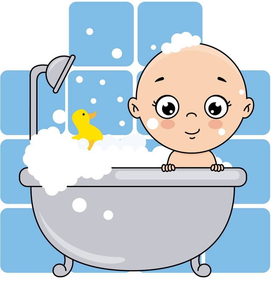 روش حمام کردن نوزاد
